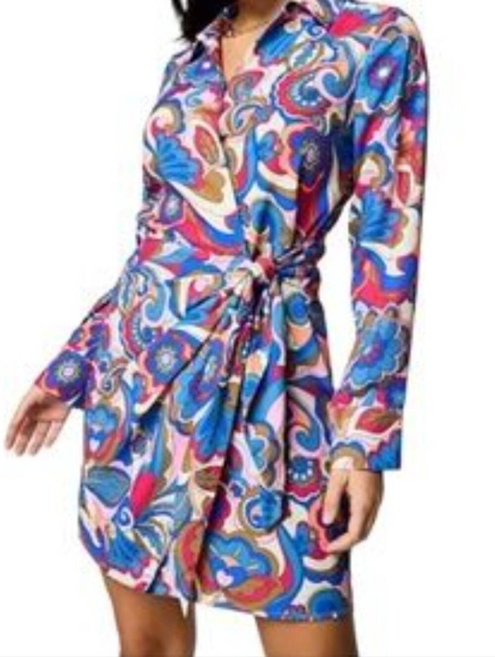 Intempo Faux Wrap Shirt Dress XL